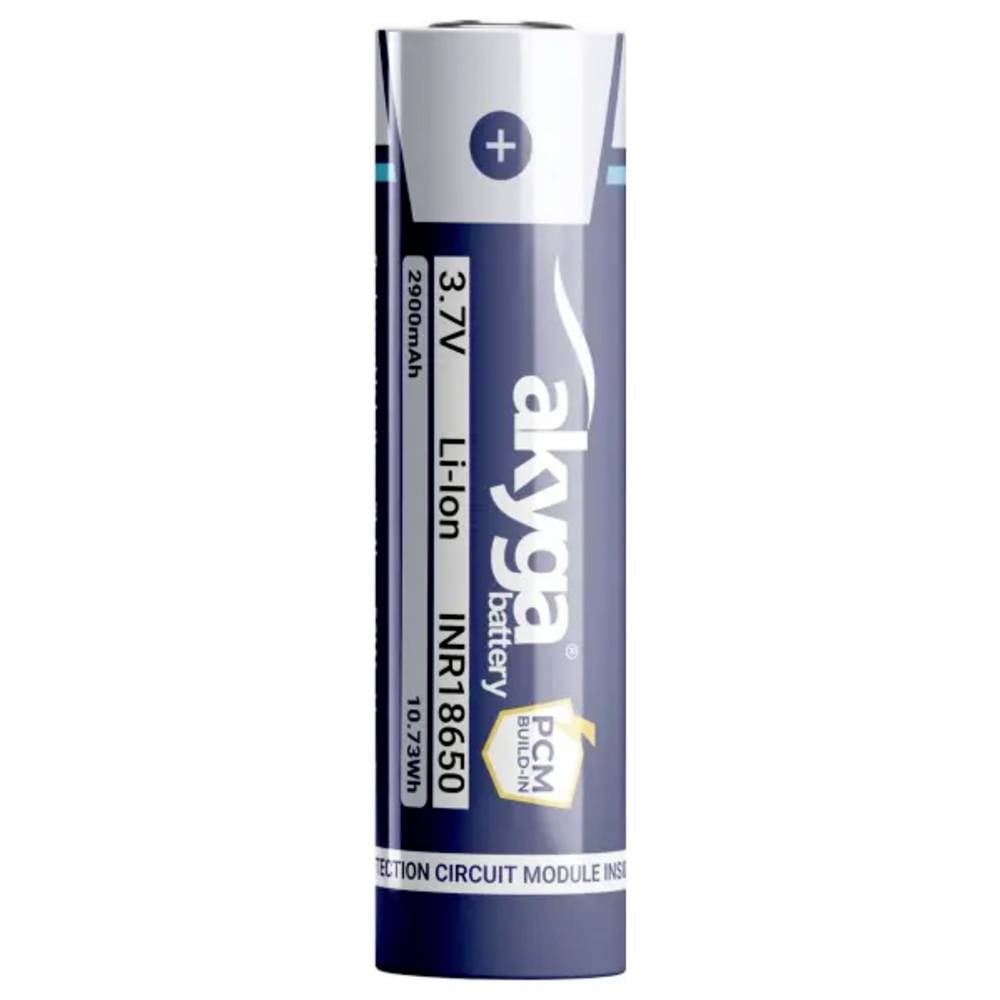 Batteria Agli Ioni Di Litio Inr18650 Akyga Aky2455 3,7 V / 2900 Mah Con Protezione AKYGA