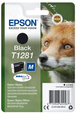 Epson T1281 - strrelse M - sort - original - blkpatron - Bild 3
