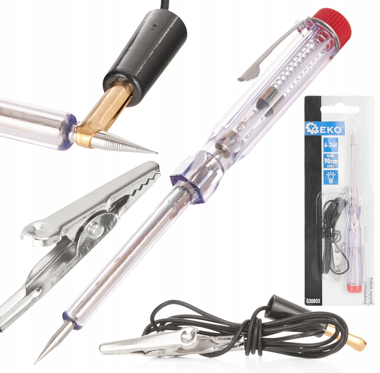 Import Spannungstester Geko Voltage Tester 6-24v 90 Cm