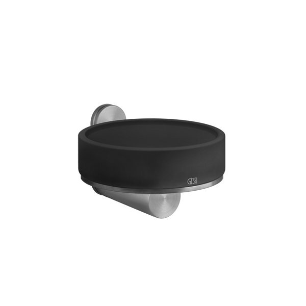 Gessi Schwarz Seifenspender + Seifenschale, 316 Seifen-Ablage Wandbefestigt, 54702 - Image 3