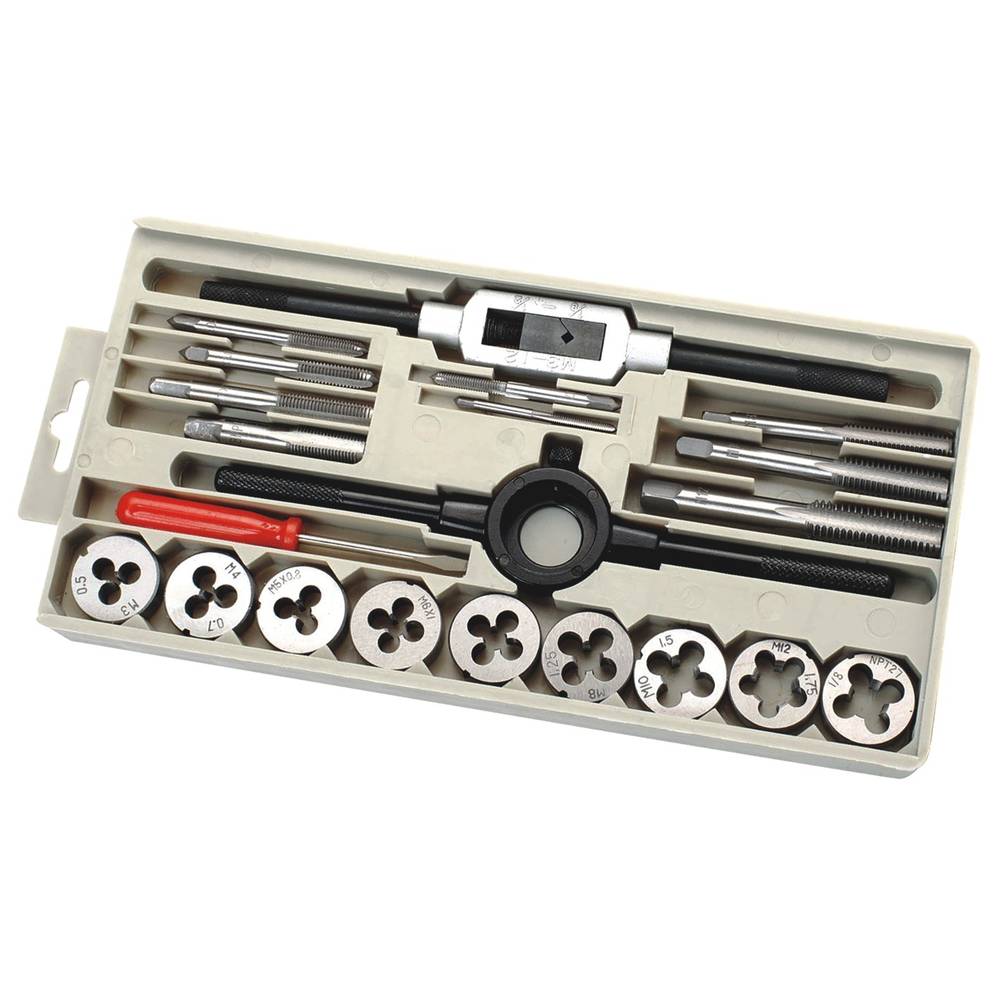 C.K T4032 Gewindeschneidsatz 21teilig metrisch M3, M4, M5, M6, M8, M10, M12
