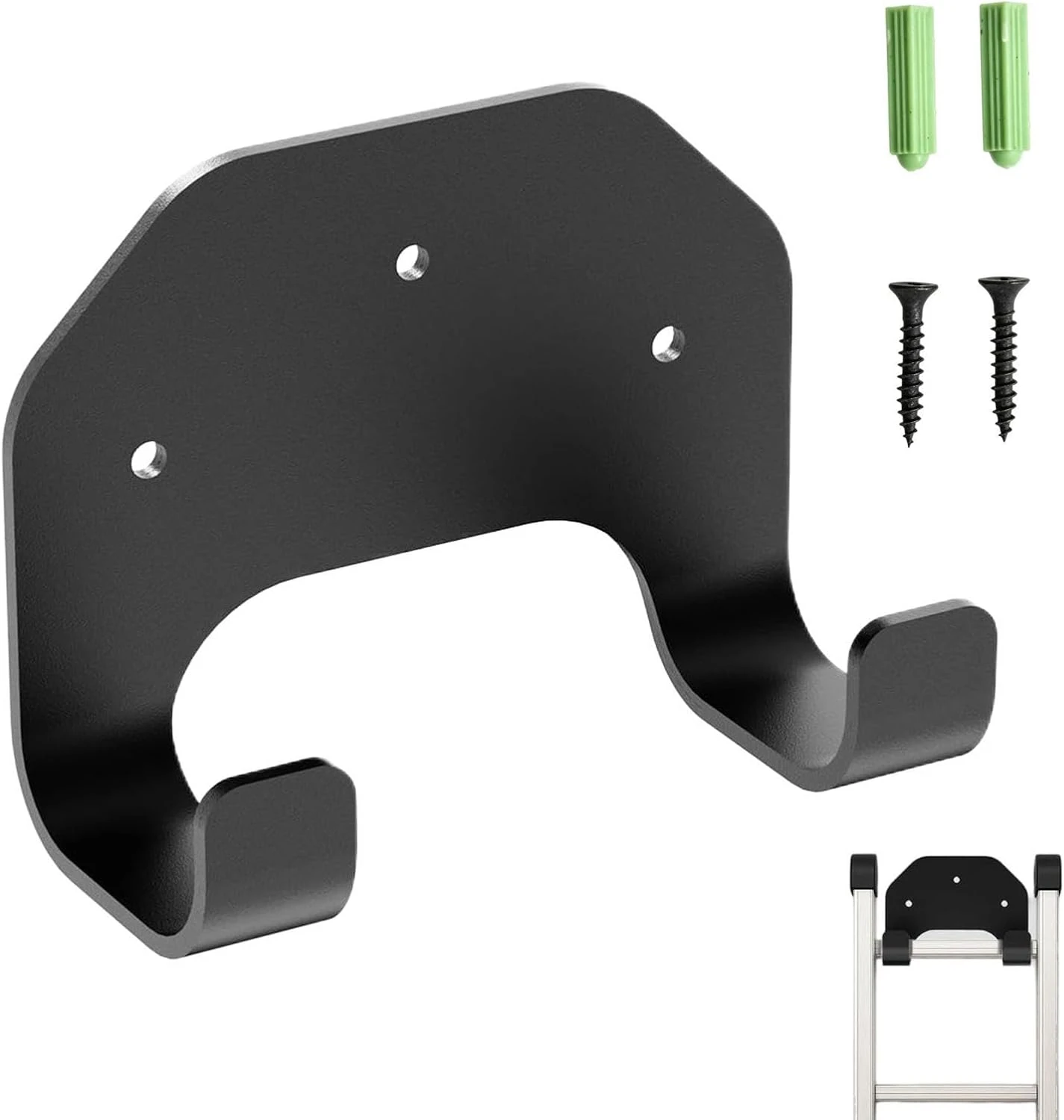 Support mural pour débroussailleuse en acier inoxydable, organisateur d'outils de garage, 16 x 14 x 7 cm