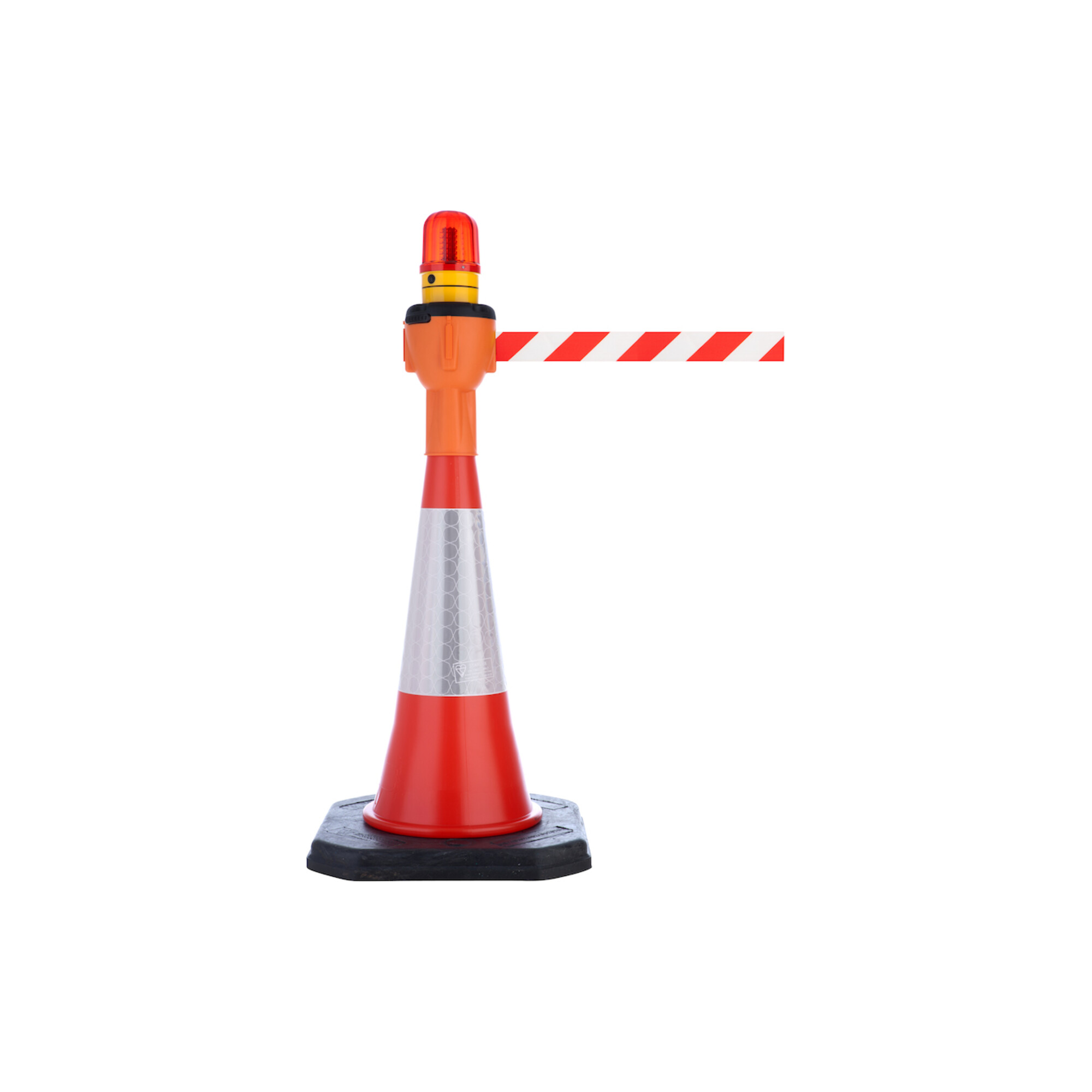 Oem Schwarz Leitkegelaufsatz Orange, Gurt Gelb/ Diagonal Gestreift, 9 M