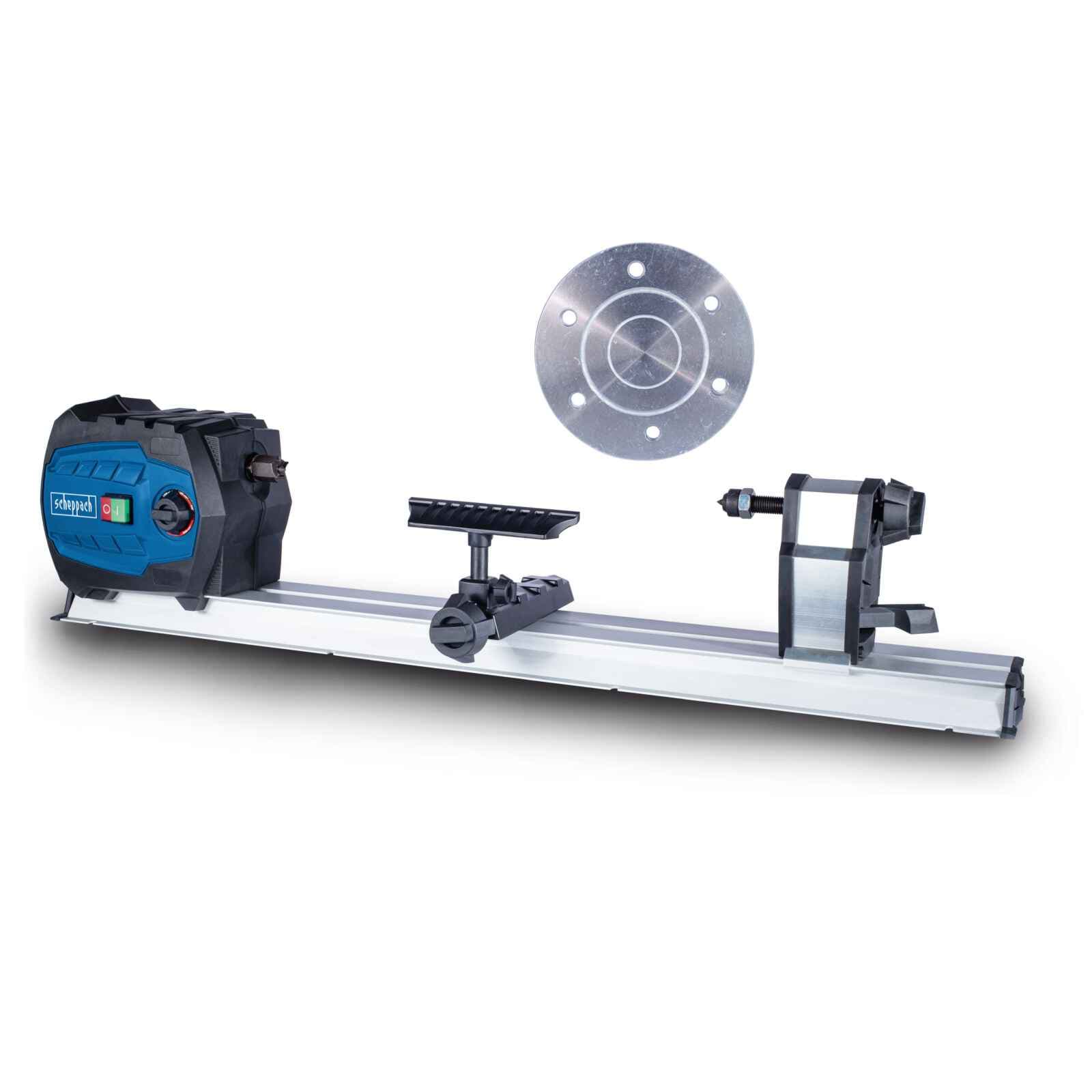 Scheppach - Drechselmaschine Dm600vario Werkstücke 600Mm 4-Zack-Körnerspitze Inkl. Planscheibe 4046664090038