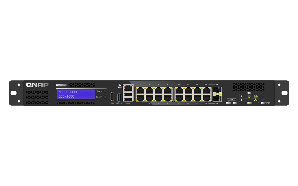 Schwarz Qnap Qgd-1600 Managed Gigabit Ethernet (10/100/1000) 1U Grau - Bild 4
