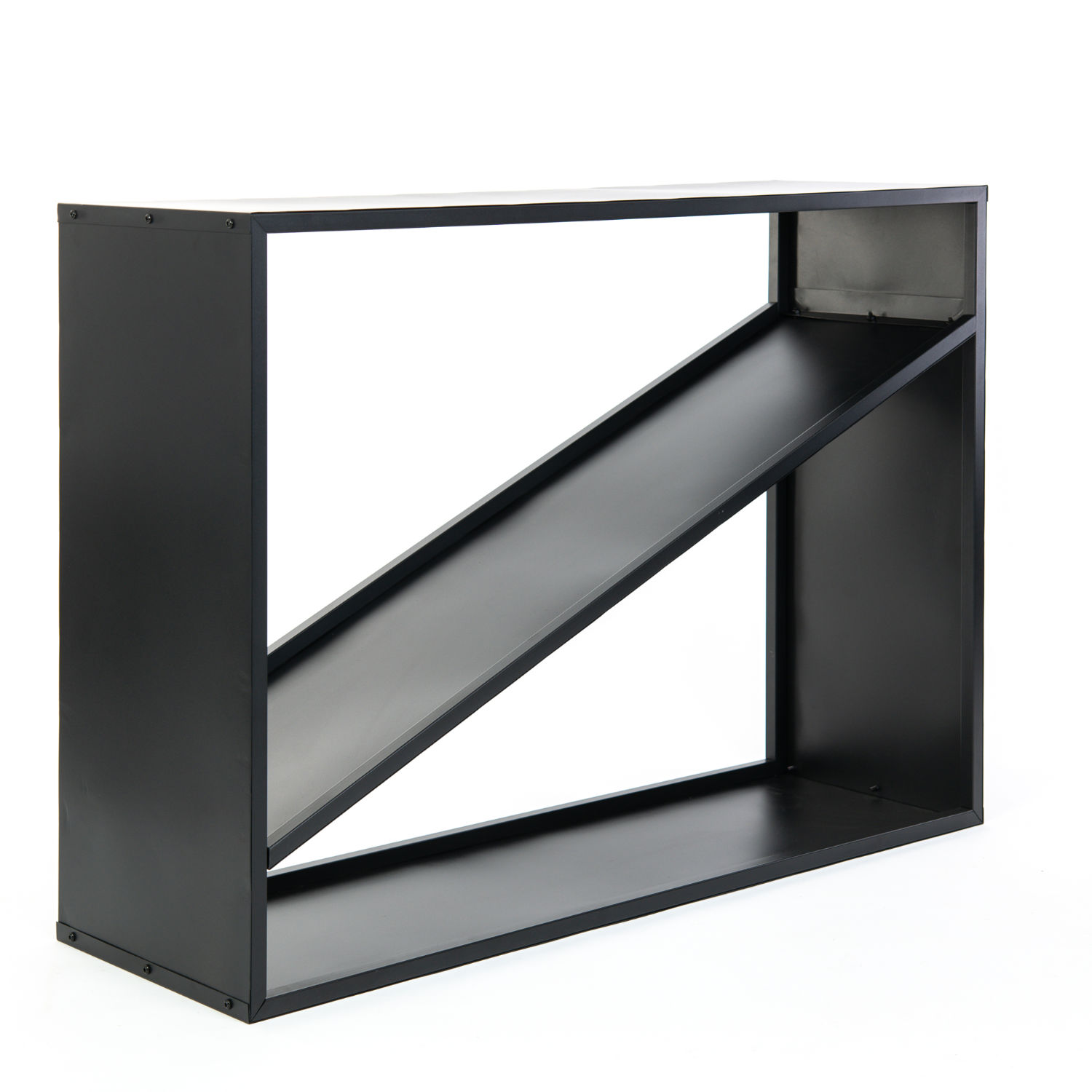 Westmann Schwarz Stahl Kaminholzregal Hugo 115X35x80 Cm