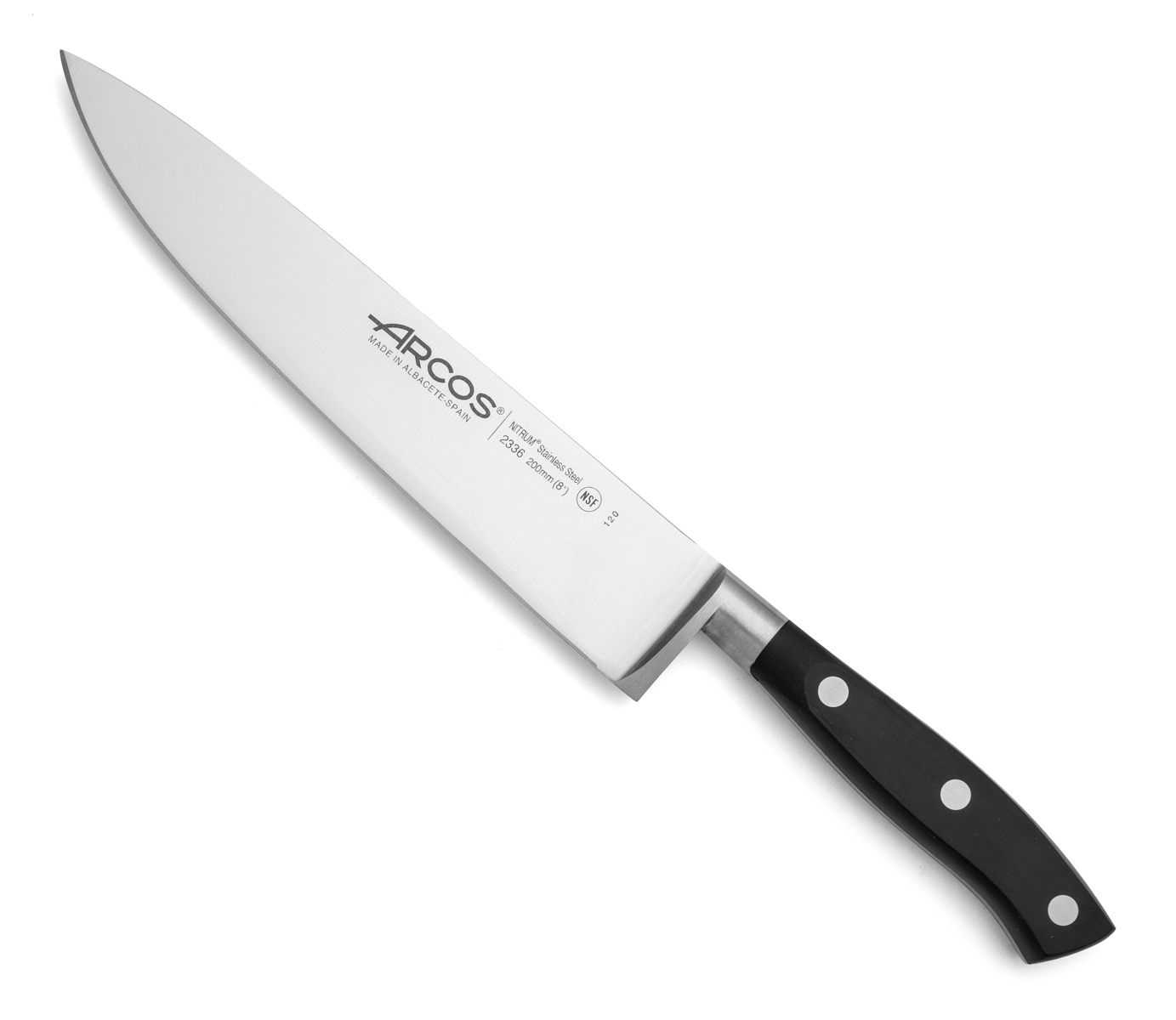 Arcos Schwarz Kochmesser Spain Riviera 20 Cm Stahl - Bild 3
