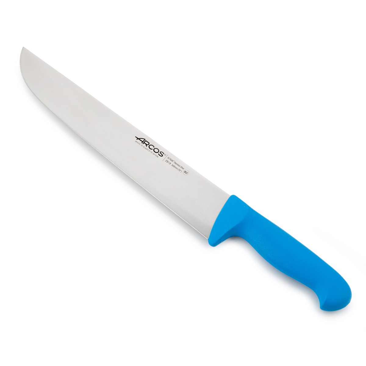 Arcos Blau Metzgermesser Farbe - Prof 291923 Edelstahl Nitrum Und Mango Ergonomische E Polypropylenklinge Und 30 Cm Klinge, Vitrine