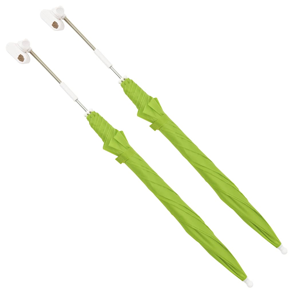 Sonnenschirme Für Campingstühle 2 Stk. Grün 105 Cm Vidaxl