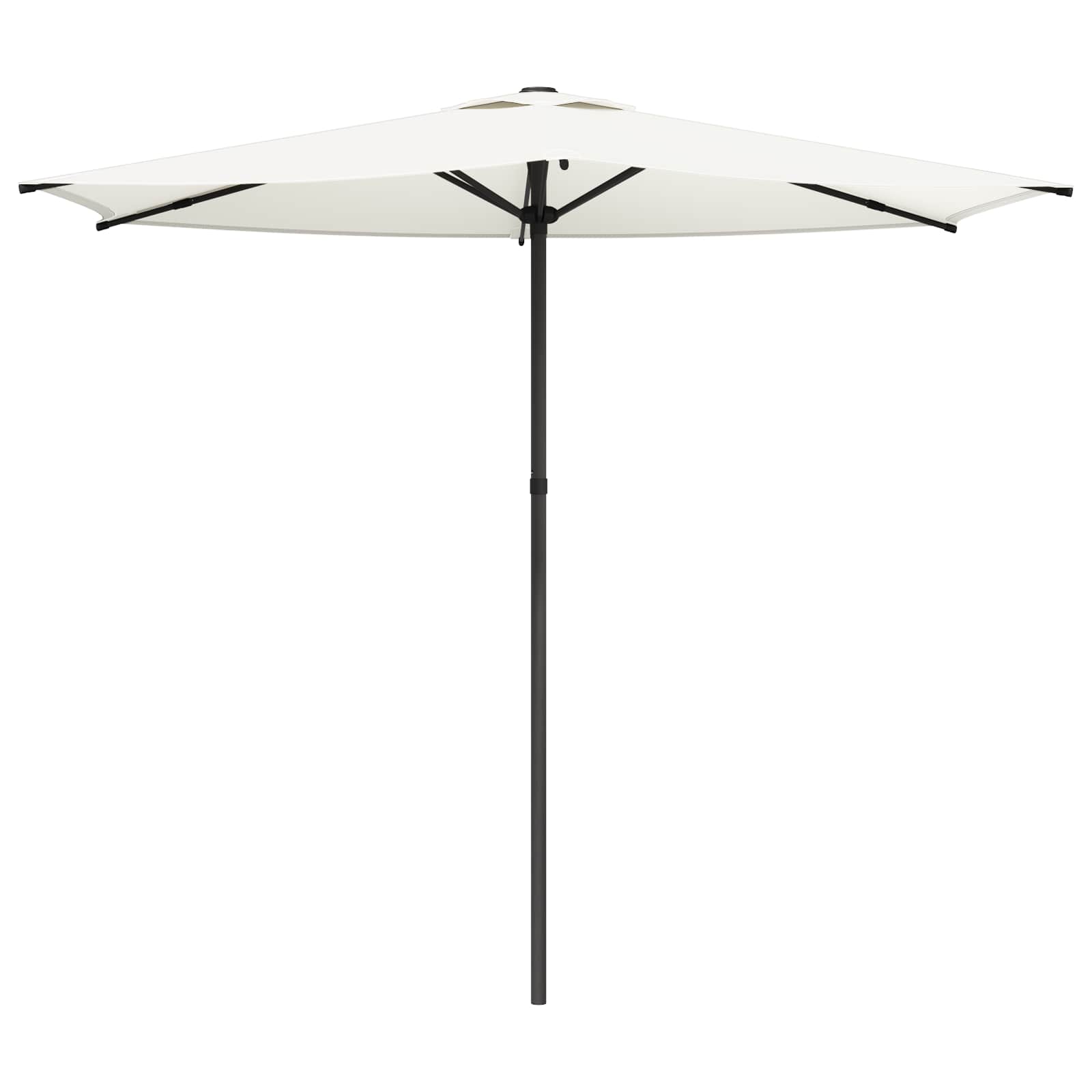 Garden Parasol 270 X 270 Cm Polyester Rectangular Cream Vidaxl