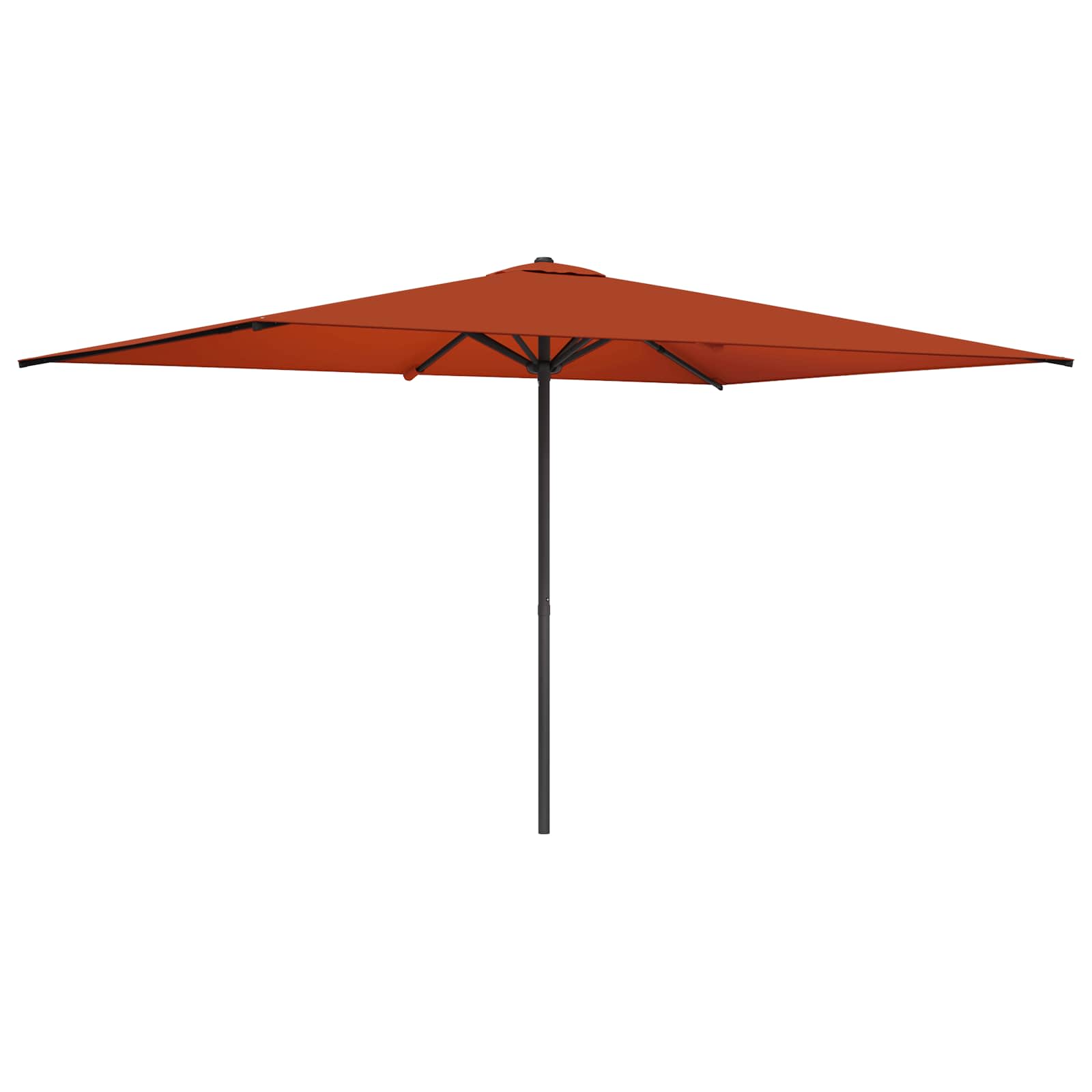 Garden Parasol 200 X 300 Cm Polyester Rectangular Terracotta Vidaxl
