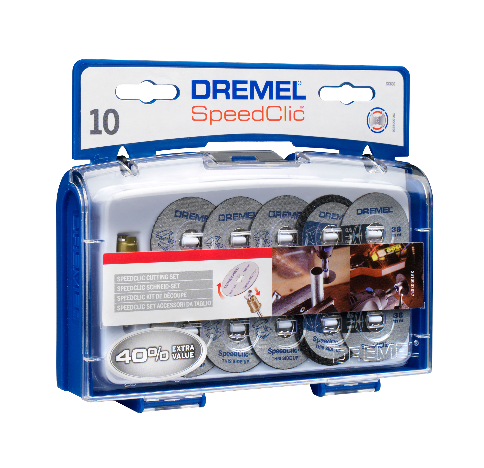 Dremel Versilbert Speedclic Schneidt-Set 11-Teilig