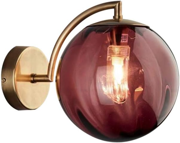 Groofoo Applique Murale Nouveau Nordic Modern Ø15cm Boule De Verre