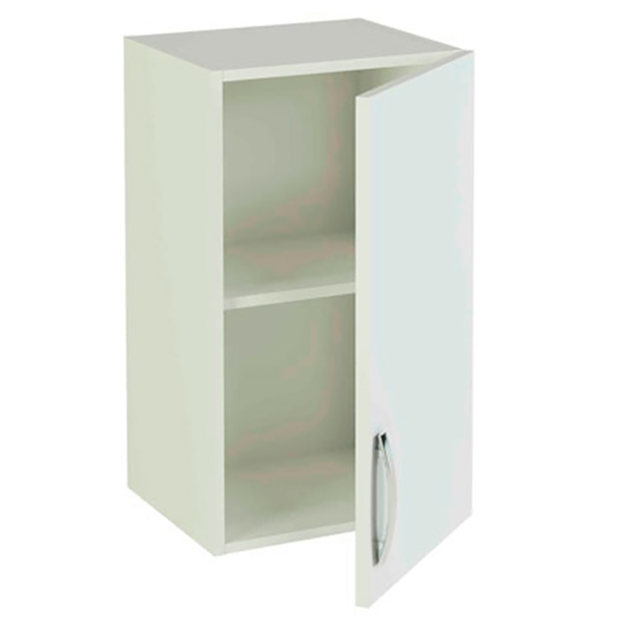 Meuble Haut De Cuisine 1 Porte Coloris Blanc - Hauteur 70 X Longueur 40 X Profondeur 33 Cm Pegane