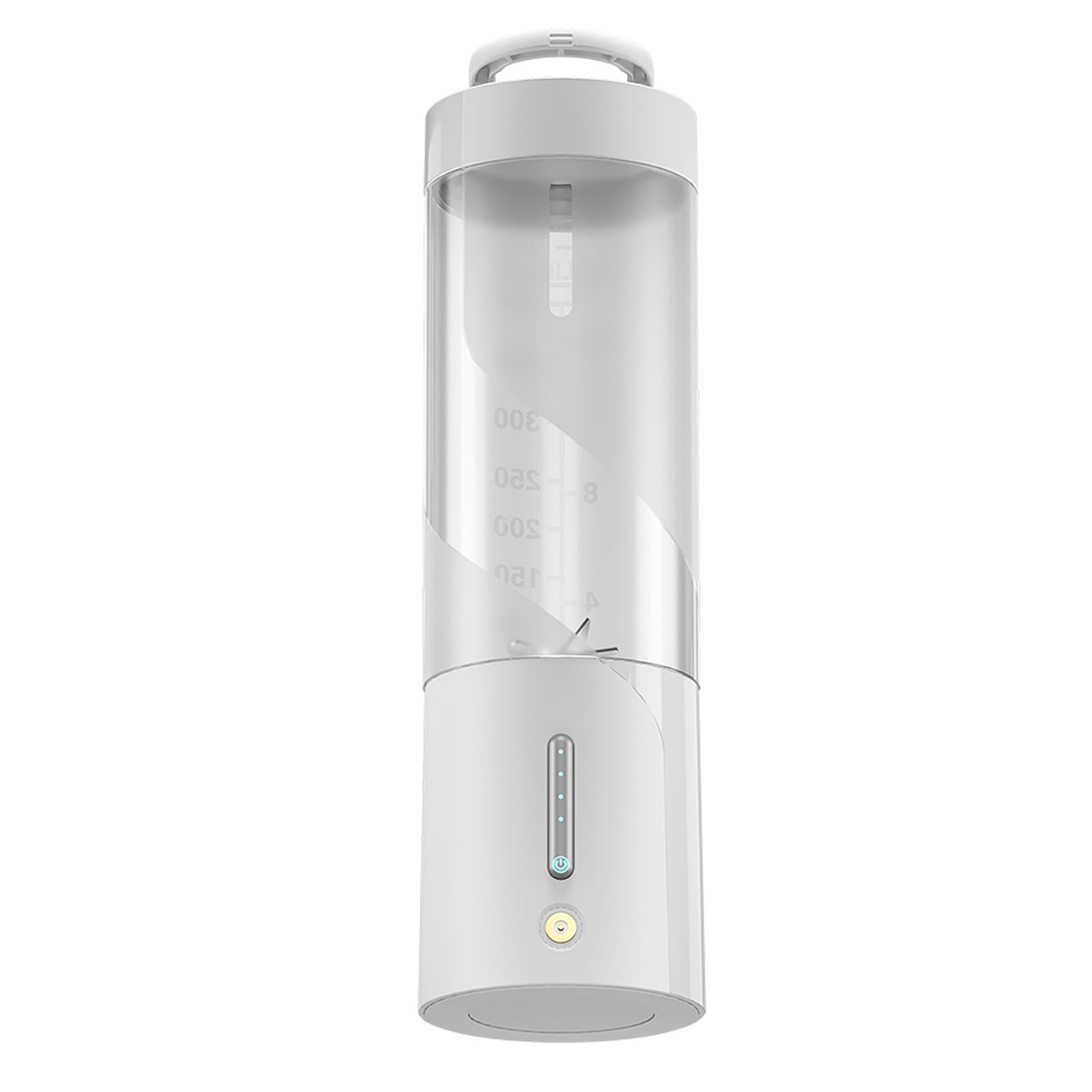 Frullatore Portatile - Frullatore Personale Da 450 Ml, Nero/bianco - 15 W, Ipx8, Ricarica Magnetica 5 V 1 A - 20000 Giri/min, 6 Lame, 2 Ore Di Ricarica