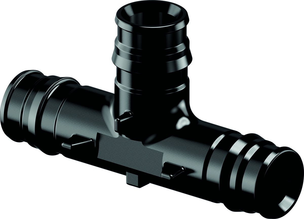 Uponor Schwarz Fitting Reduction Tee Fitting Ppsu 32X20x25 13.3X7 Cm