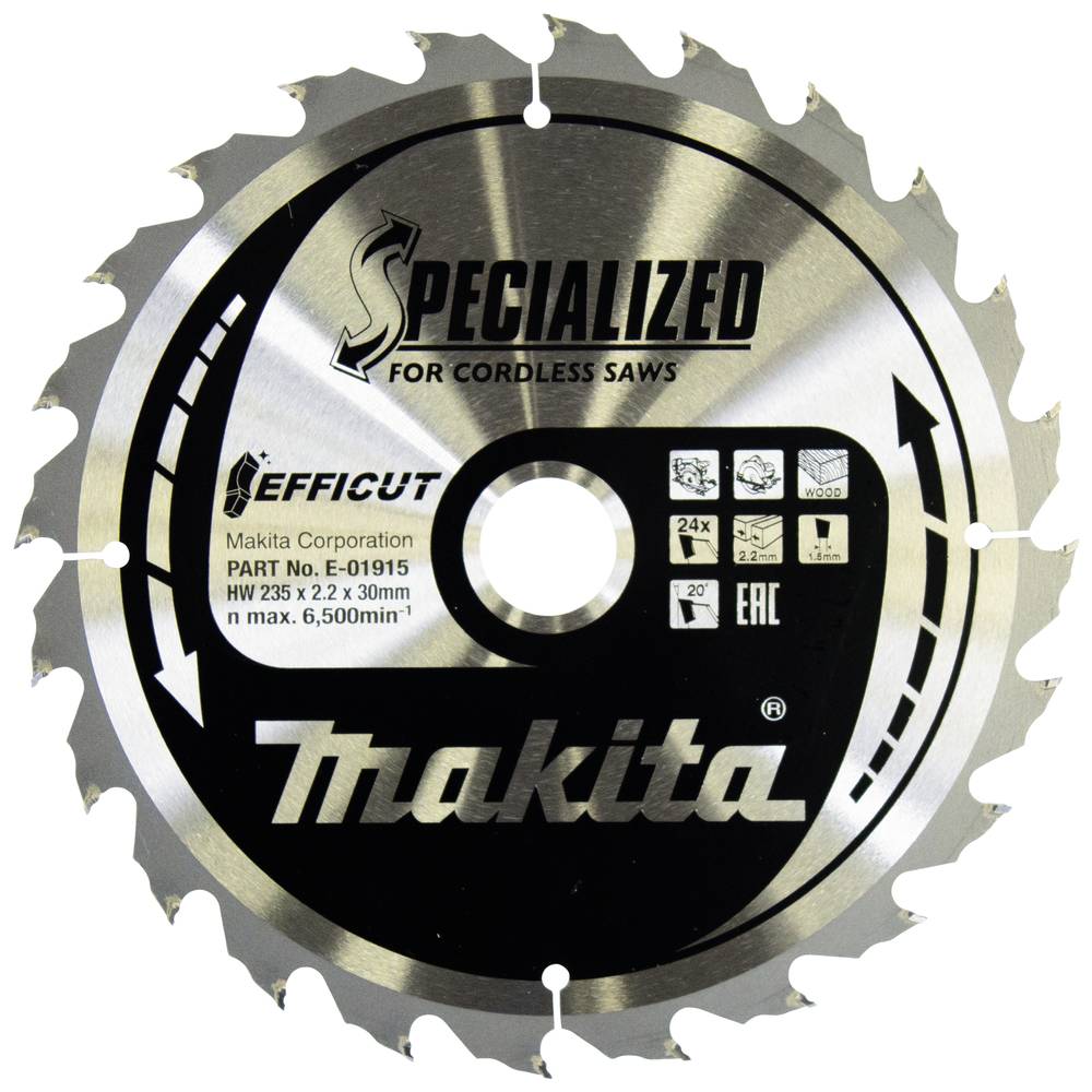 Lame scie circulaire efficut TCT 235x30 mm 24 dents 2,2 mm bois — photo de l’offre ManoMano