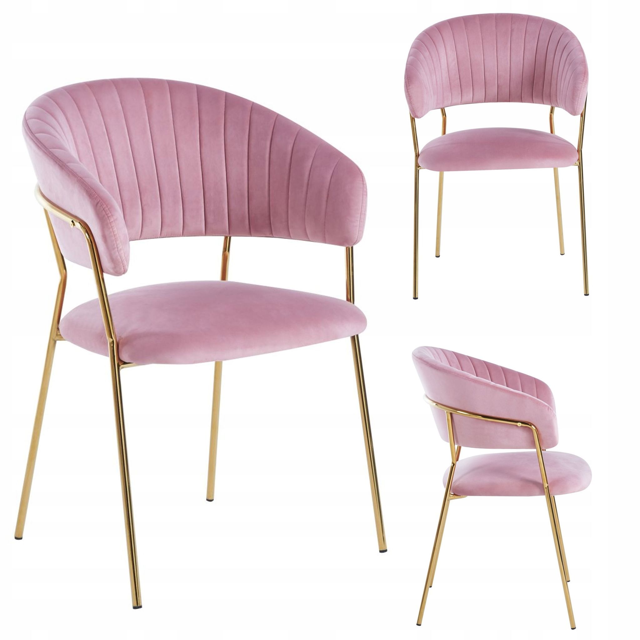Fauteuil Rose Velours K4-fx