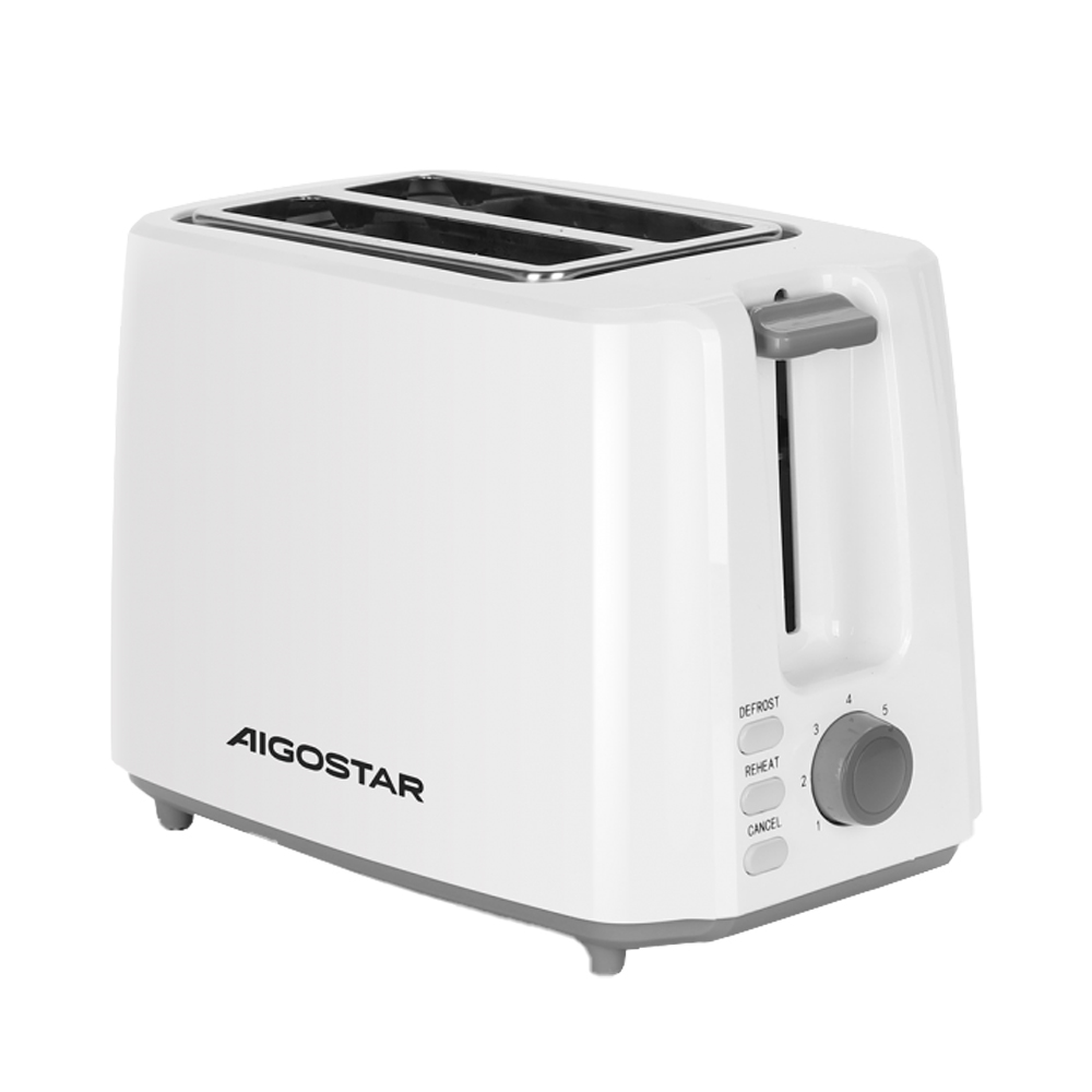Tostapane 2 Fette 750w Bianco Aigostar 7 Impostazioni Di Tostatura