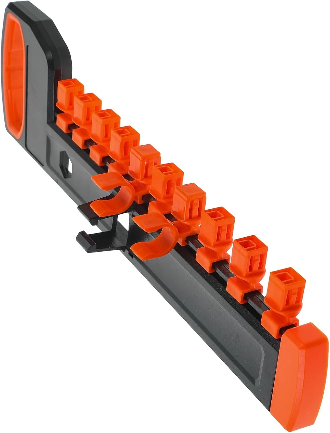 Organiseur de clés à douille 12,5 mm, 12 emplacements, plastique, multicolore, 34,5 cm