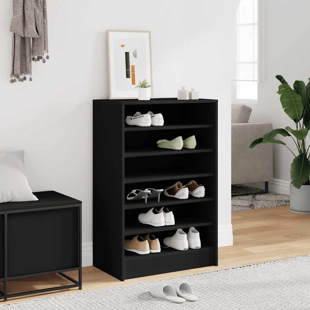 Schuhschrank Schwarz 60x35x92 Cm Holzwerkstoff - Vidaxl