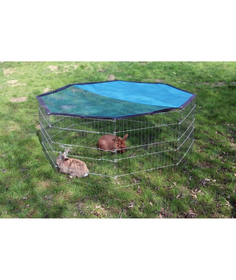 Kerbl Pet Octagonal Run with Sun Protection - 8 Sided - 8 Elements, each 57 x 56 cm (L x H)
