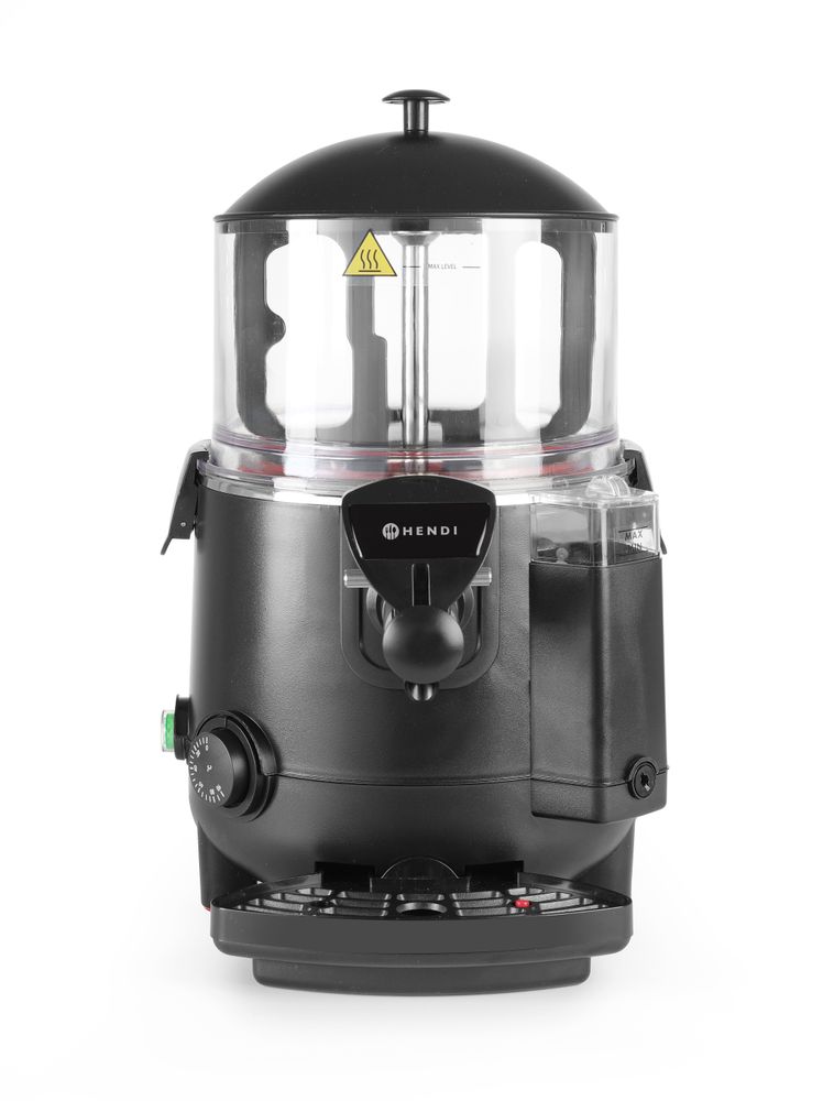 HENDI Schokoladenspender, für heiße Schokolade, tropffreier Zapfhahn, Tropfschale, Heißschokoladenspender, Kakaospender, Kakaodispenser 10L, 230V/1006W, 410x280x(H)580mm, Edelstahl, PC - Bild 4