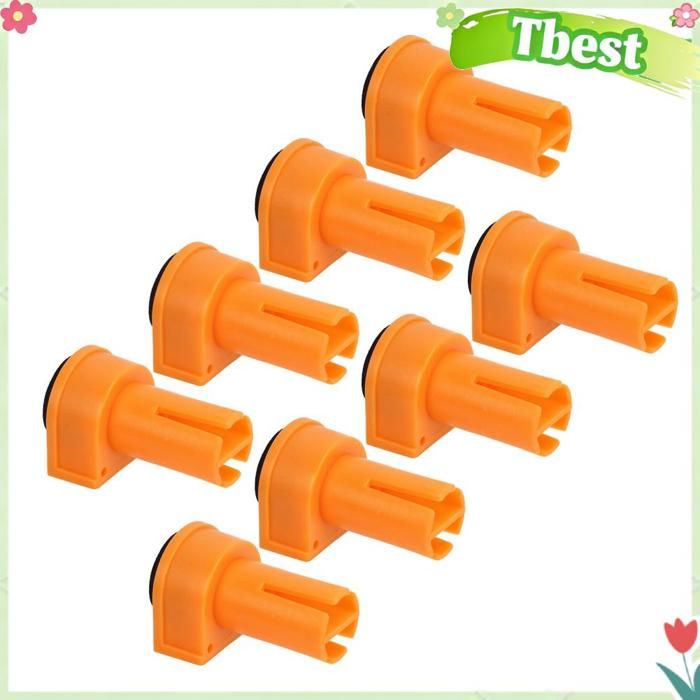 Chien d'établi 19 mm en nylon haute résistance, lot de 8, orange