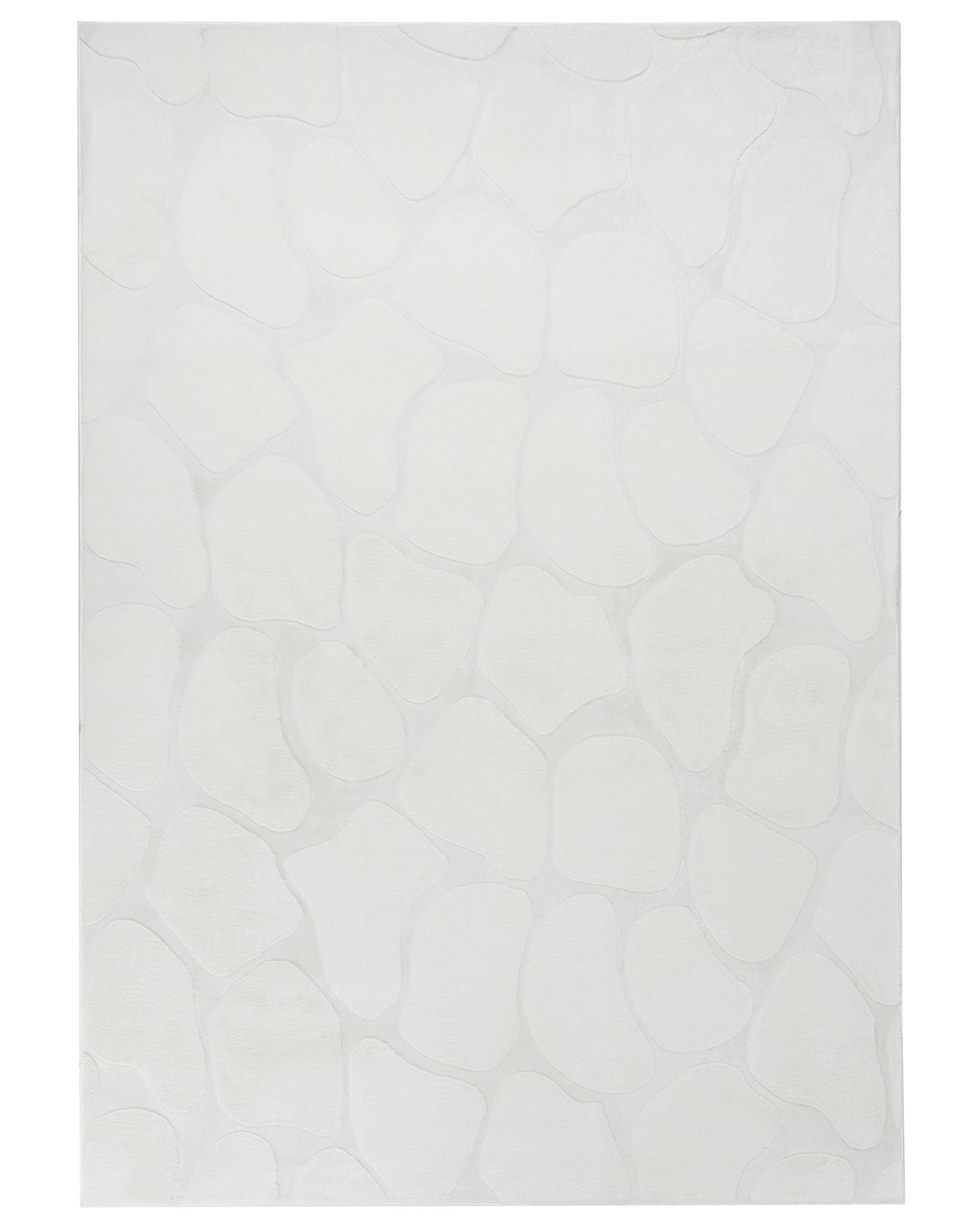 Beliani Teppich Kawi Cremeweiß 160 X 230 Cm