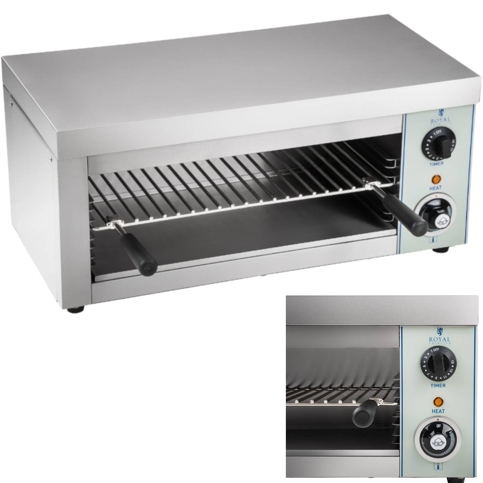 Royal Catering Grill A Contatto Inox Rces 2000 ego Dimensioni 42 X ...