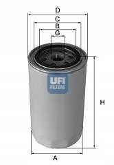 Für UFI 23.167.00 Oil filter 23.167.00 Oil filter fits: IVECO DAILY I; VOLVO 85 - Bild 5