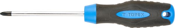 Topex Gelb Kreuzschlitzschraubendreher Versch. Gößen Ph1 X 100 Mm