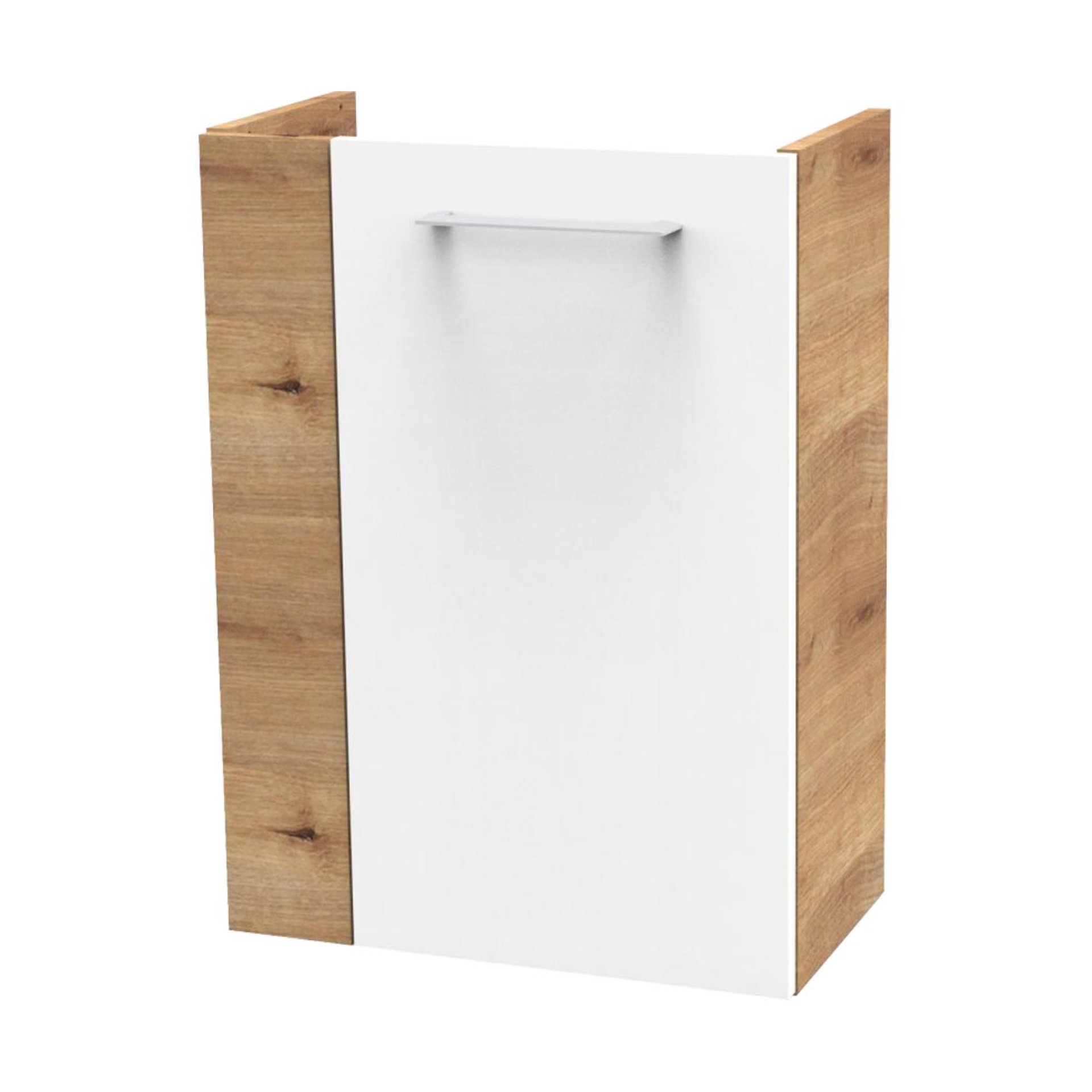 Fackelmann - Sbc Beckenunterschrank 45 - Front Weiß Hochglanz -