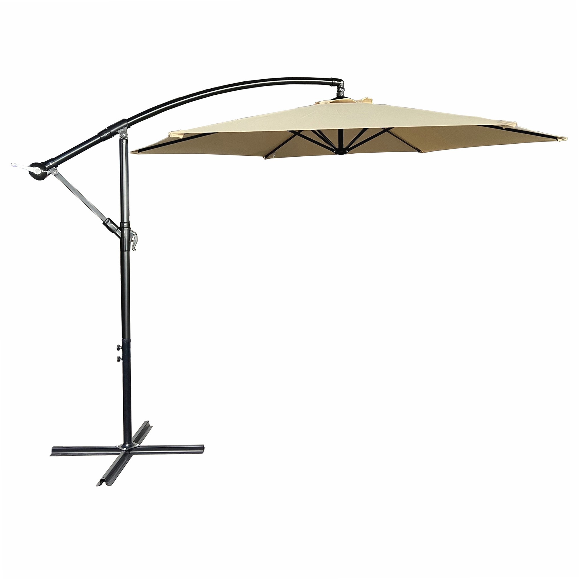 Werka Pro - Parasol Déporté Crème Ø 3m