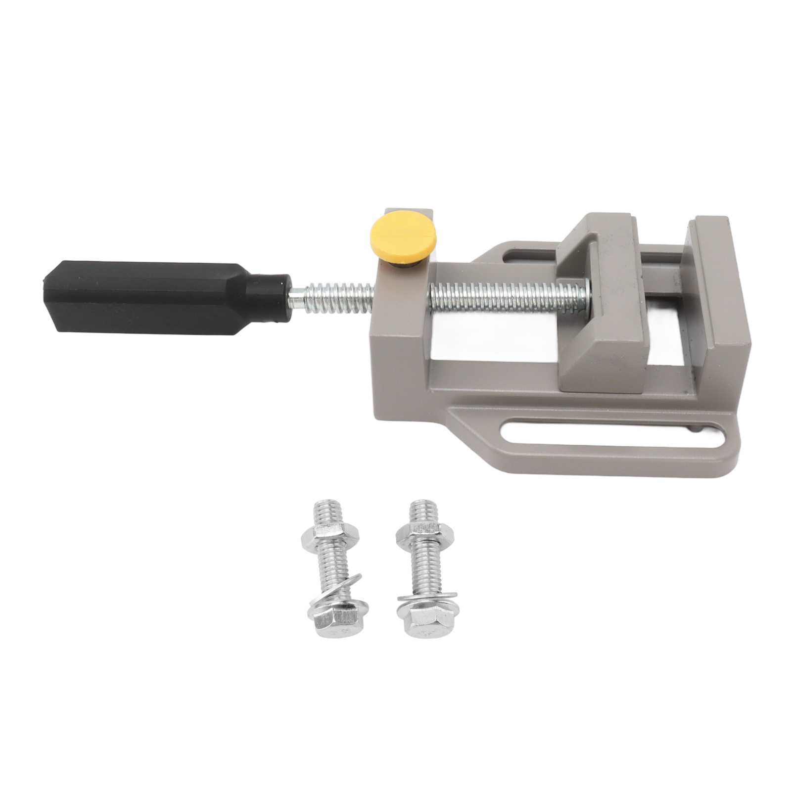 Étau de perceuse en alliage d'aluminium, serrage rapide à cliquet, 523 g, avec 2 vis
