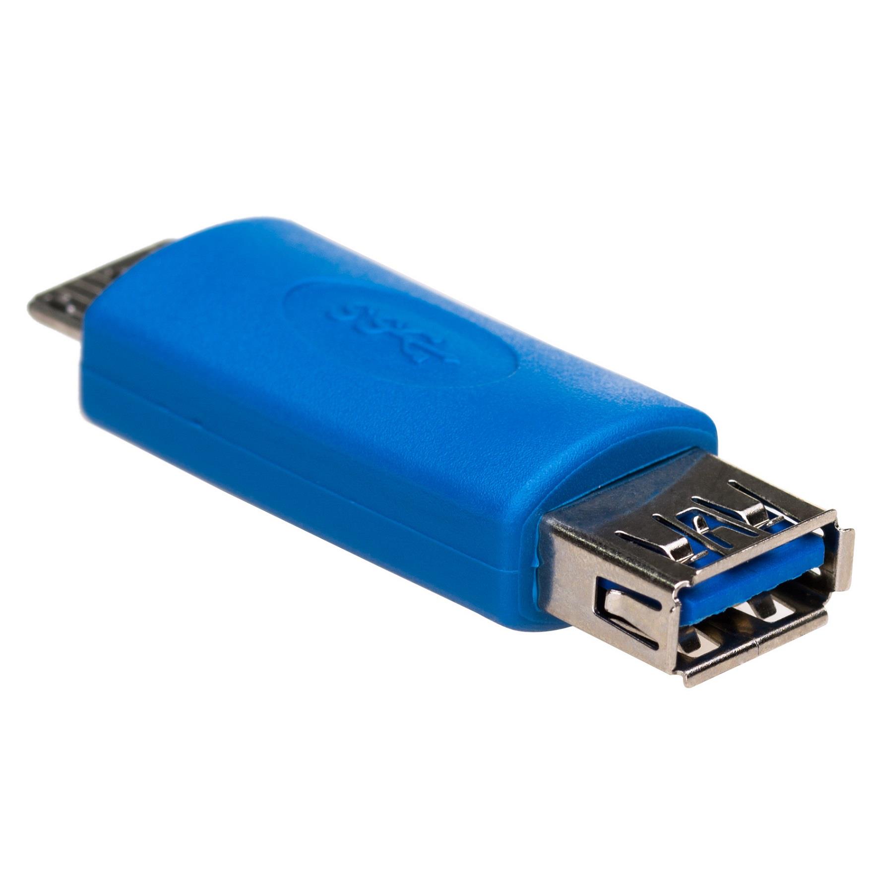 Akyga Adapter AK-AD-25 USB A 3.0 (f) / micro USB B 3.0 (m) OTG (USB-A, Micro USB), USB Adapter, Blau - Bild 5