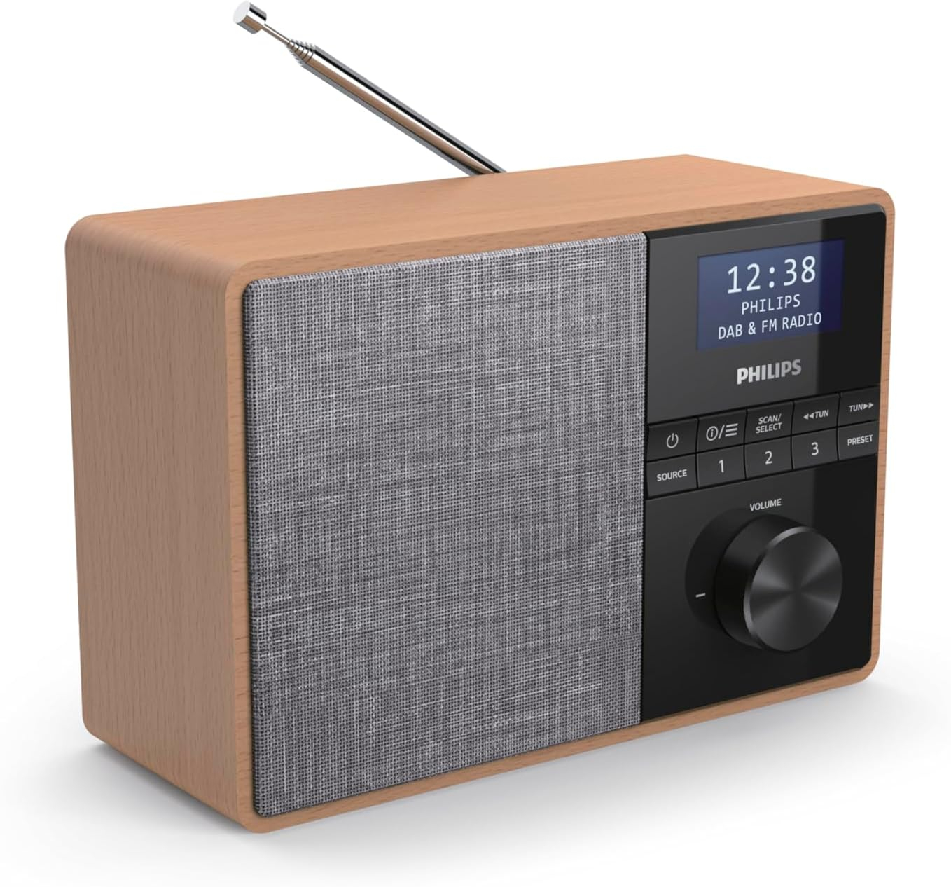Philips Unisex Baby Dunkelblau Radio "Tar5505", Braun (Hellbraun), B:20,66Cm H:14cm T:10,6Cm, Radios - Bild 5