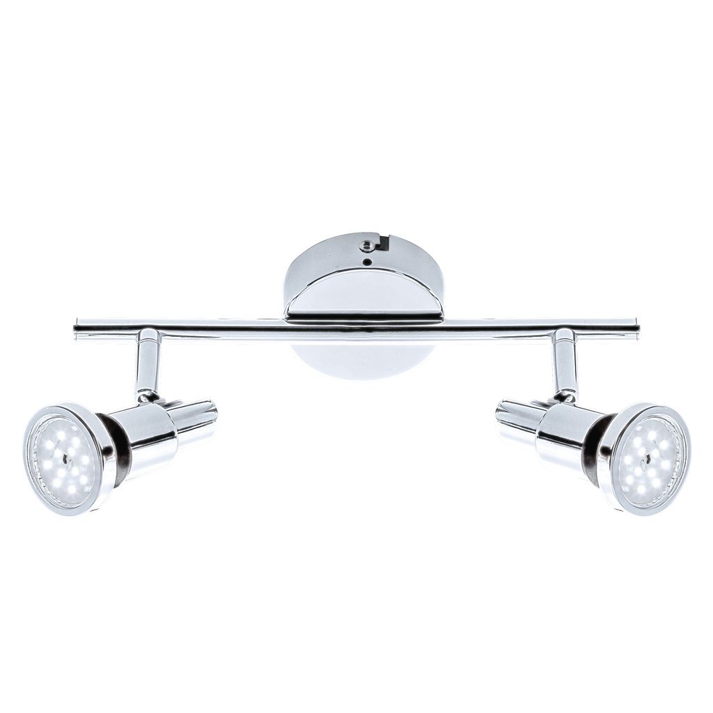 Briloner - Led Badleuchte Spotleuchte Chwenkbar 2xgu10 Je 4 W Chrom Ip44