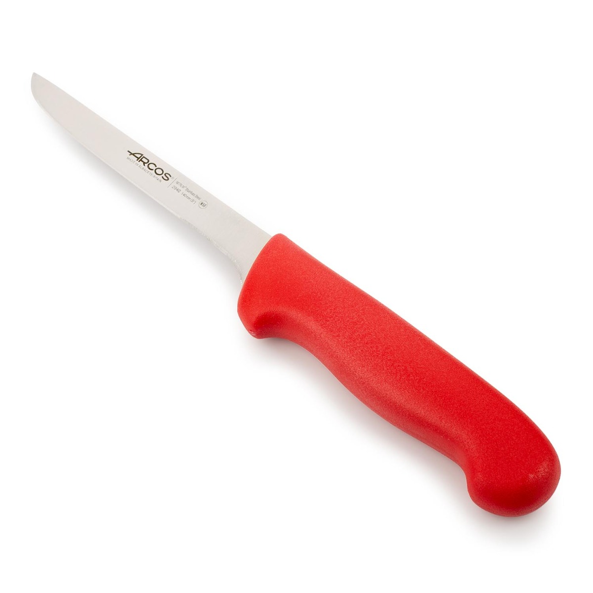 Arcos Rot Ausbeinmesser Farbe - Prof 294022 In Nitrum Edelstahl Und Mango Ergonomische E Polypropylenklinge Und 14 Cm Klinge, Schaukasten