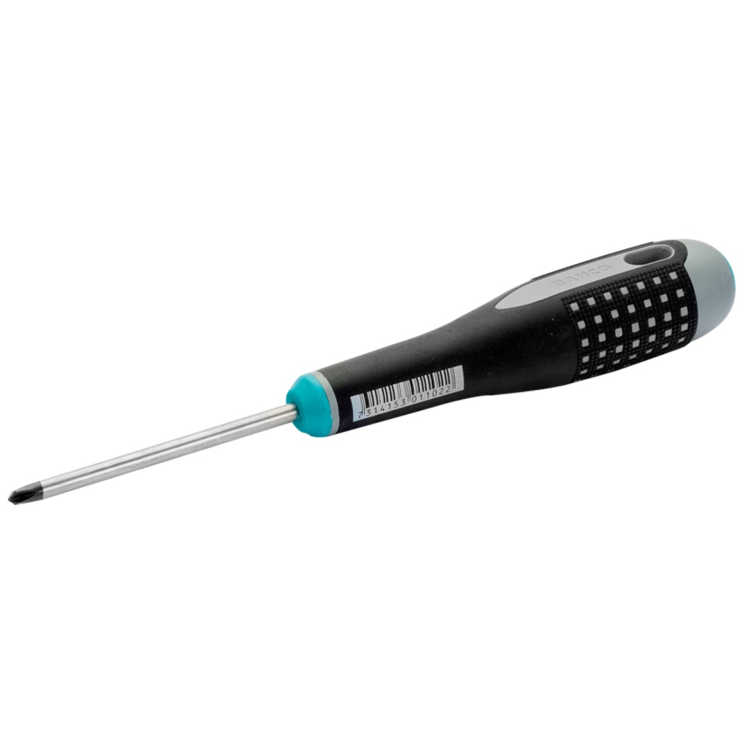 Bahco Schwarz Ergo Schraubendreher Für Torq-Set-Sicherheitsschrauben Mit 3-Komponenten-Griff Nr. 4 X 75 Mm