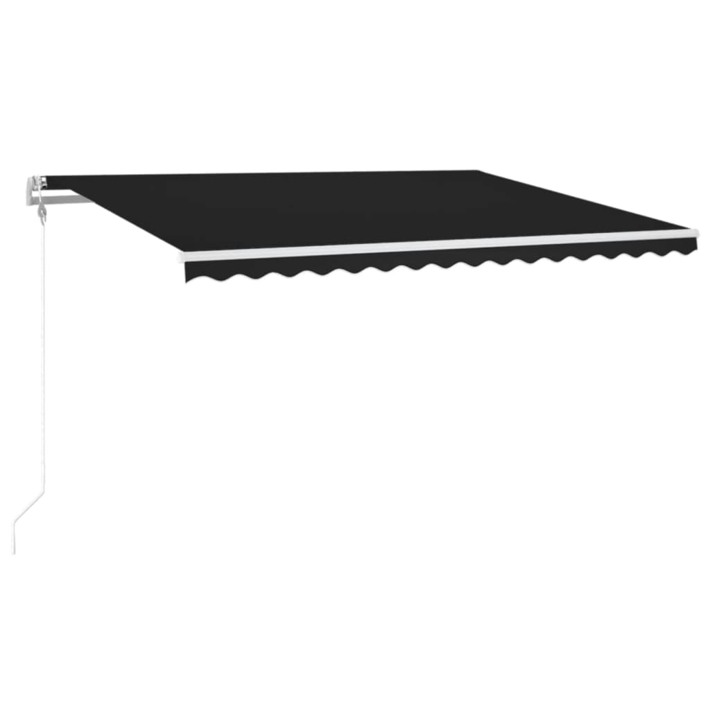 Automatic Awning With Led&wind Sensor 400x300 Cm Anthracite Vidaxl