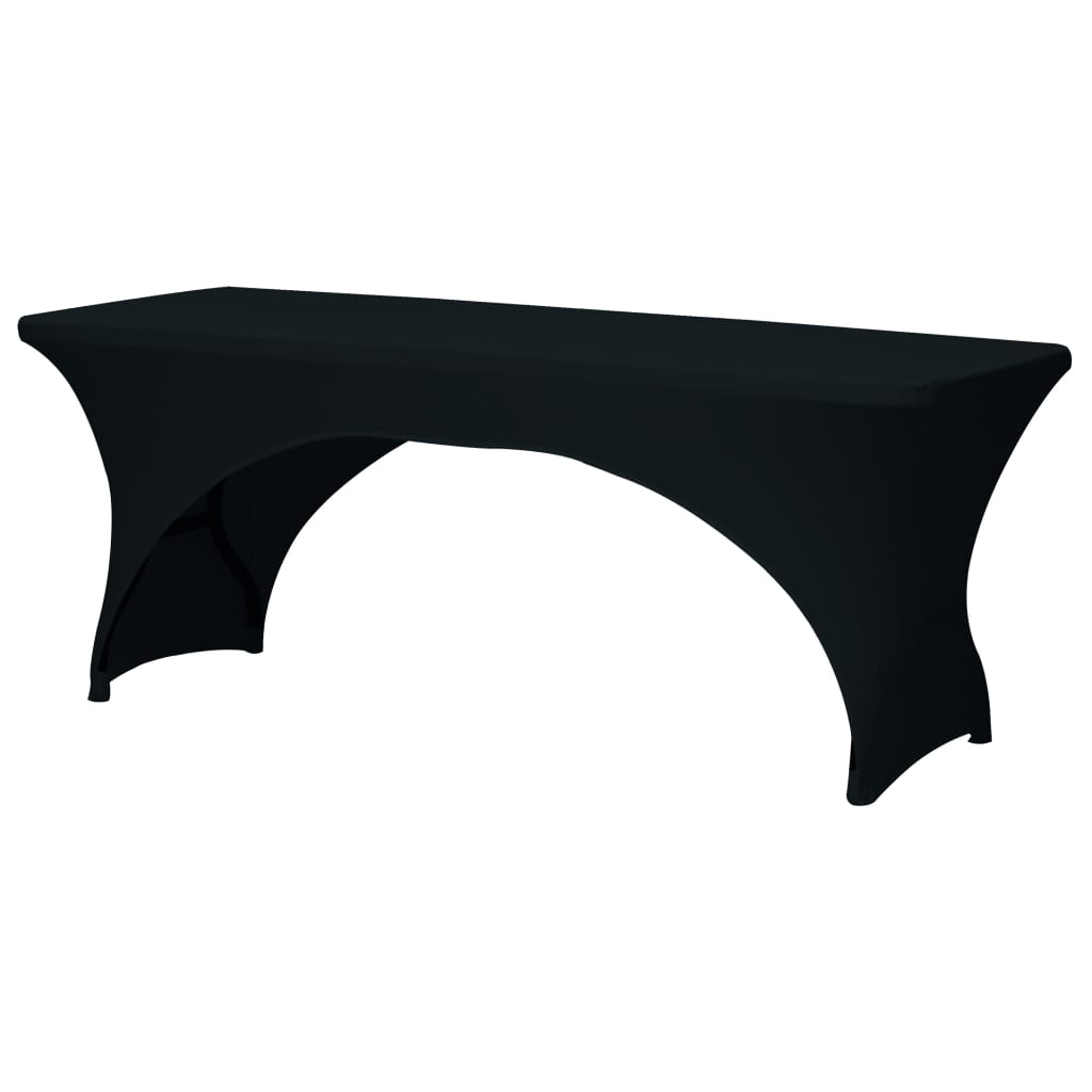 Perel Schwarz Tischdecke, Tischüberzug Bogenform (180 X 75 Cm) - Image 3