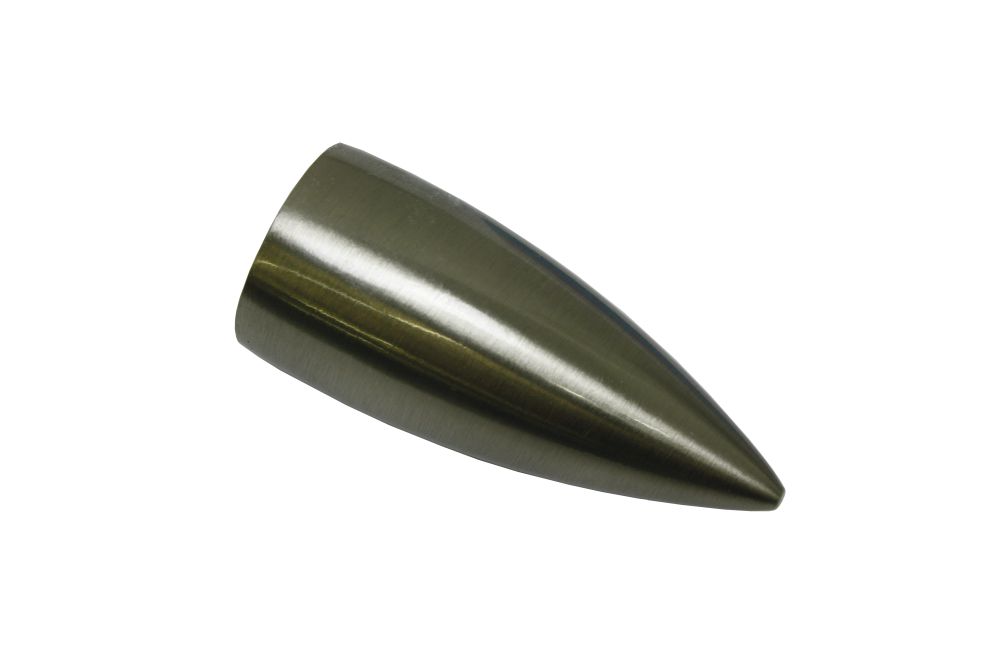 Gardinia Grigio Gardinenstangen-Endstück "Memphis", Silber (Edelstahlfarben), L:5,2Cm, Gardinenstangenendstücke, Gardinenstangen-Endstück, Serie Einzelpro... - Image 3