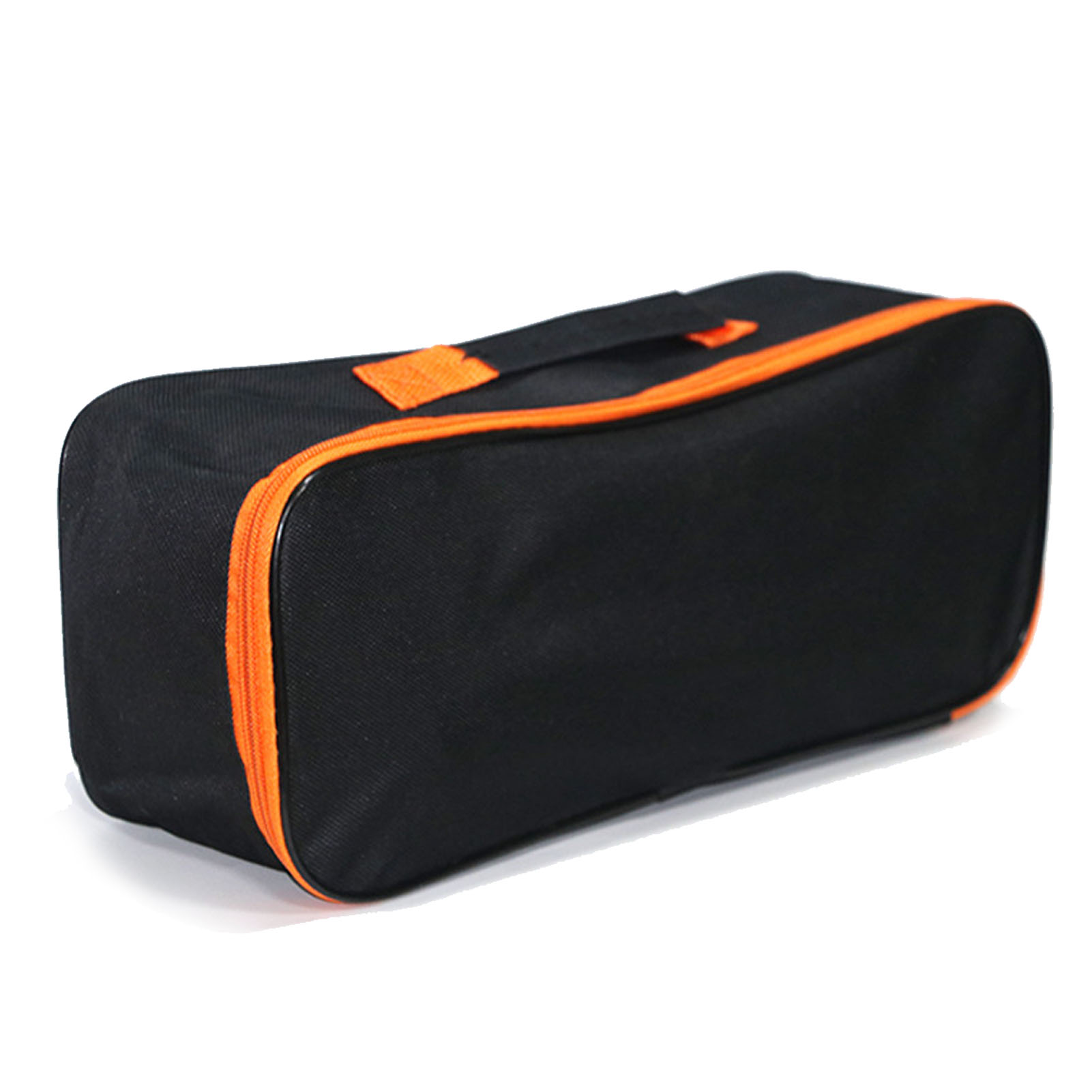 Sac de rangement à outils en toile Oxford imperméable, noir, format L, portable avec crochets