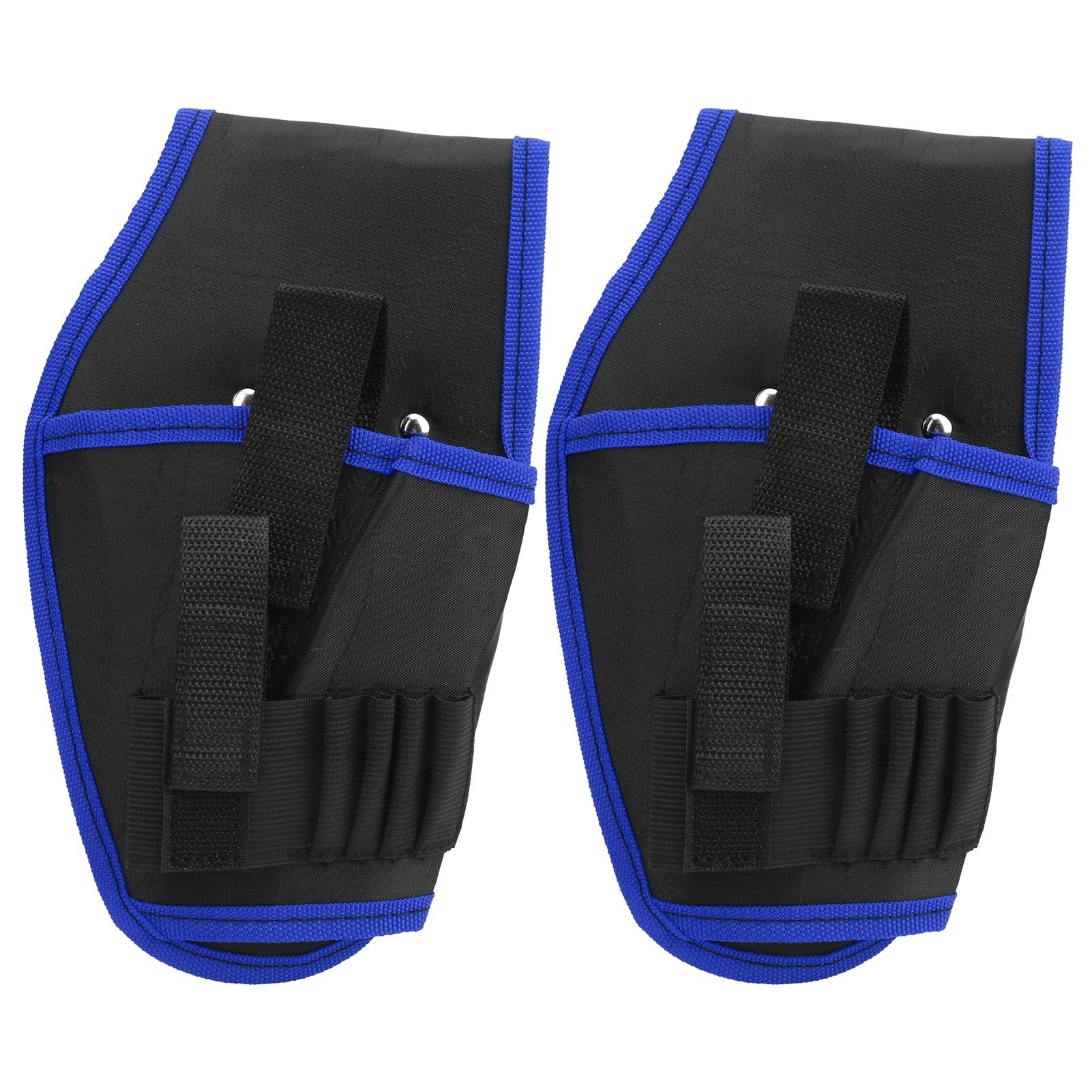 Ceinture porte-perceuse avec 2 pochettes en polyester imperméable, bleu, pour perceuse sans fil et marteau perforateur