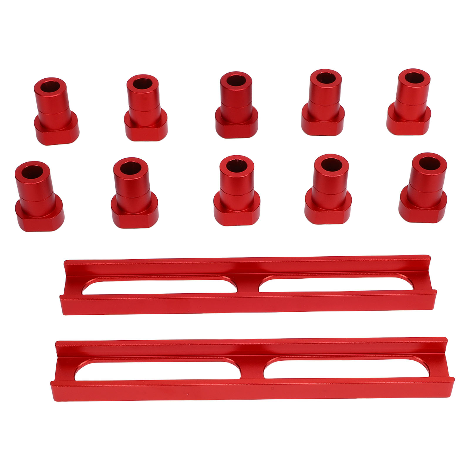 Butoirs de table non glissants en alliage d'aluminium anodisé, diamètre 20 mm, 2 bases, lot de 10