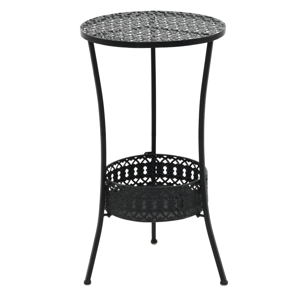 Table De Bistro Table Haute Table De Café Noir 40x70 Cm Métal Xrkj833180