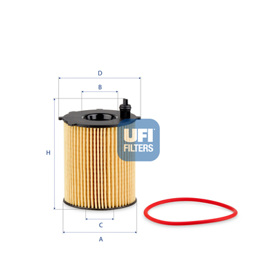 Oem Ufi 25.187.00 Ufi Ölfilter