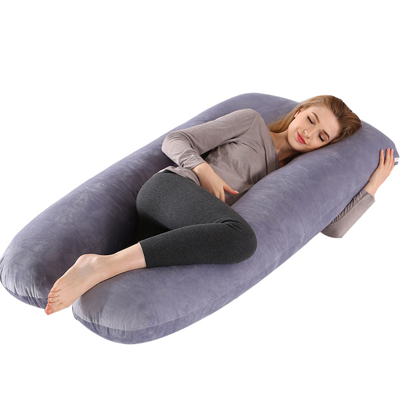 Coussin De Grossesse En Velours Lavable – Soutien Complet Du Corps