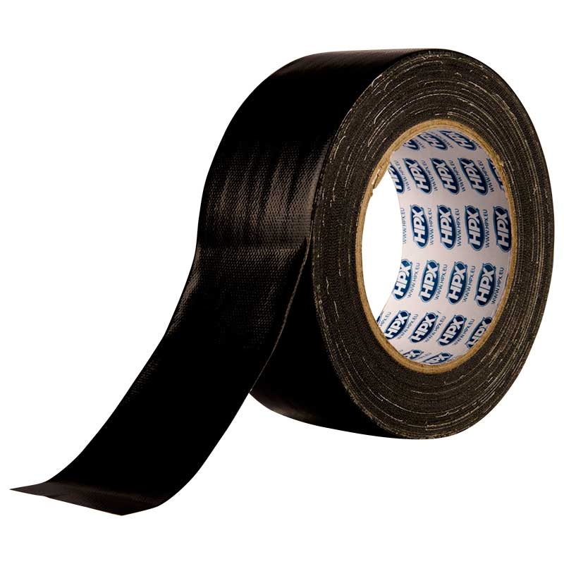 Hpx Schwarz Wasserdichtes Us-Gewebeband Klebeband - 50 Mm X 25 M - Cb5025 - Bild 3